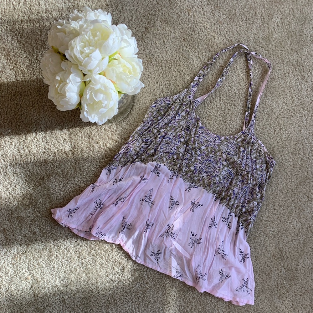 Free People Crossback Blouse